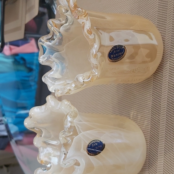 Murano Lavorazione Arte Set of two vases - Picture 8 of 8